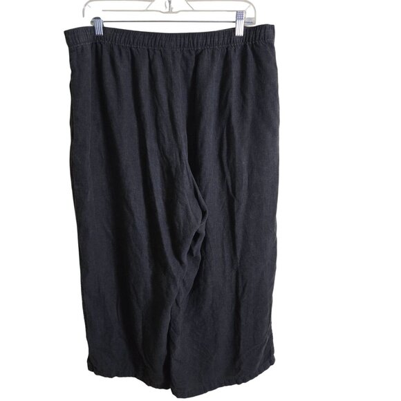 Patagonia Garden Island Pants Pull On Wide  Slit Cropped Pockets Hemp Size XL - Picture 3 of 8